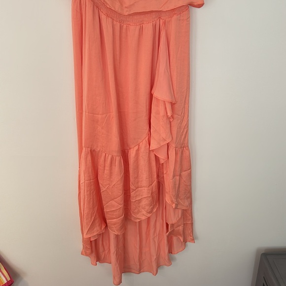 Naked Zebra Paris Maxi Strapless Dress - Coral - Picture 4 of 6
